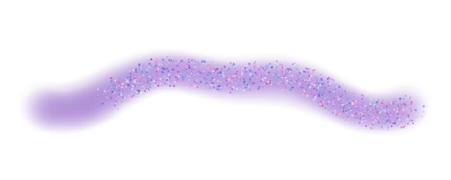 Iridescent brush stroke